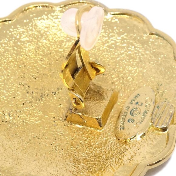 Chanel Button Earrings Clip-On Gold - Picture 4 of 4